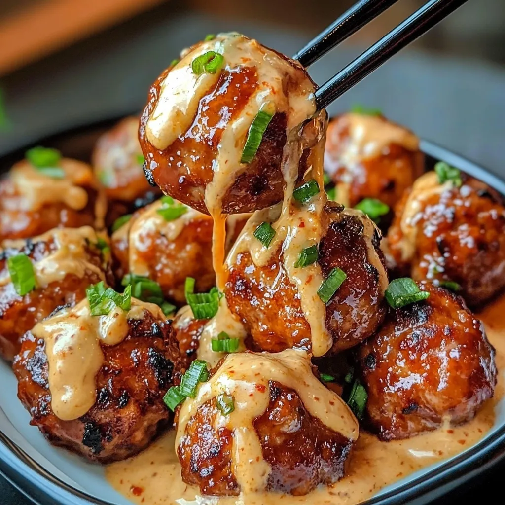 Korean BBQ Meatballs