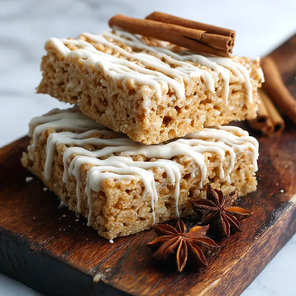 Gingerbread Rice Krispie Treats