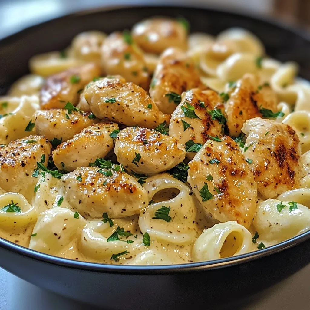 Garlic Butter Chicken Pasta