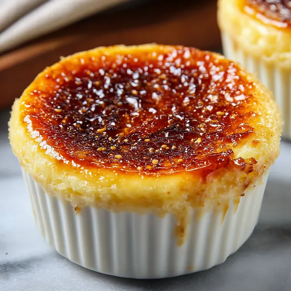 Crème Brûlée Cheesecake Cupcakes