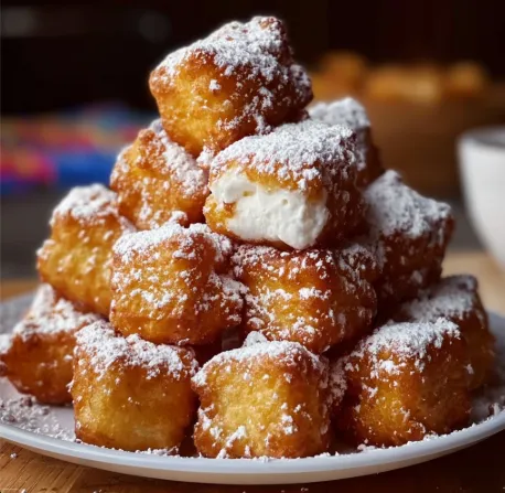 Carnival style deep fried marshmallows with crispy exterior and fluffy interior