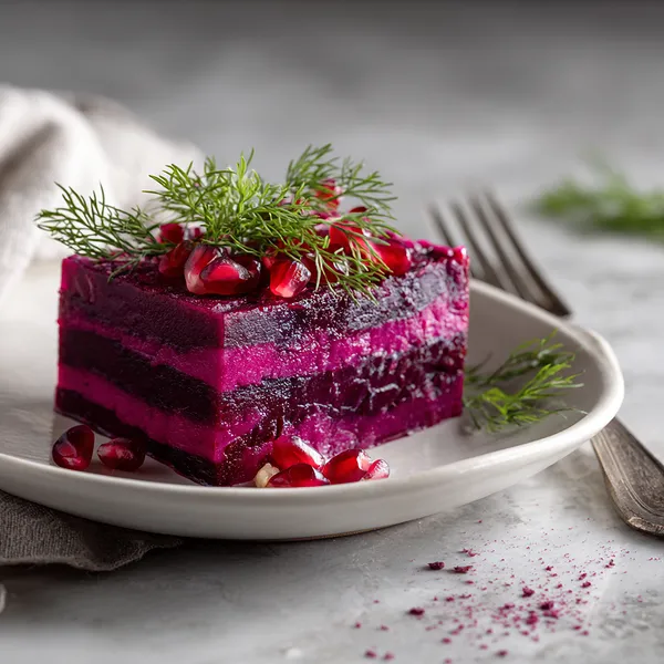 Beet Goat Cheese Terrine