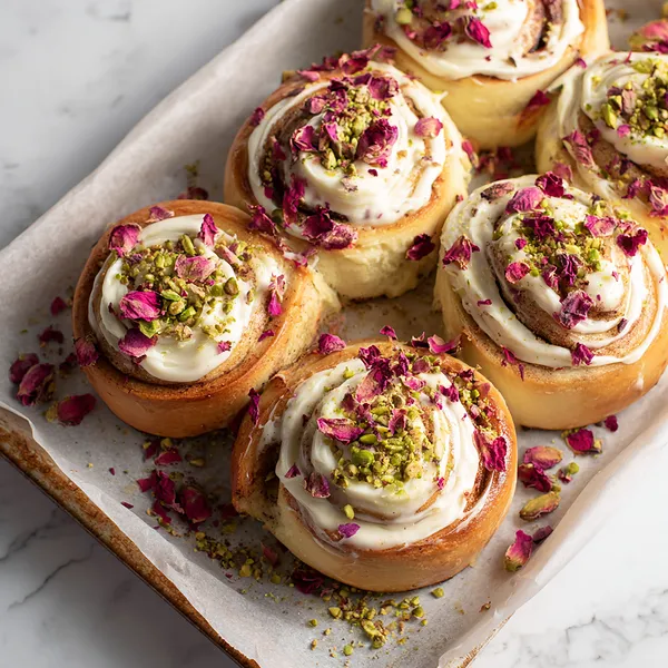 Rose Pistachio Rolls