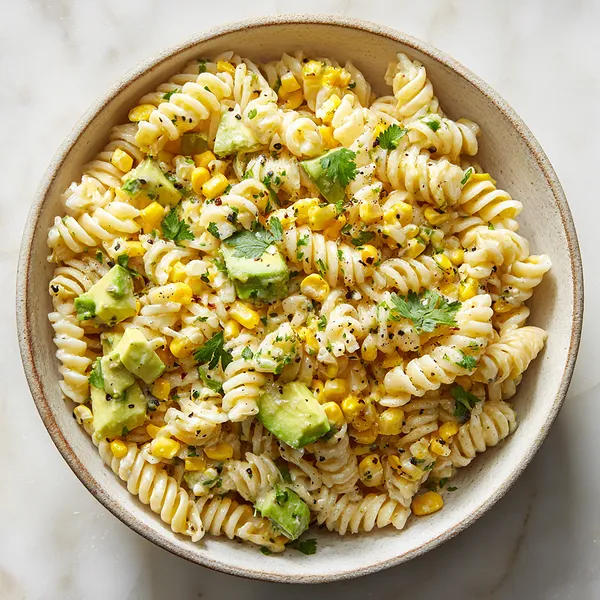 Creamy Elote Pasta Salad