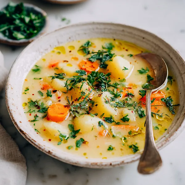 Vegan Kartoffelsuppe
