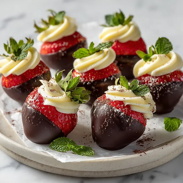 Chocolate Cheesecake Strawberries