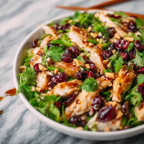 Asian Cranberry Chicken Salad