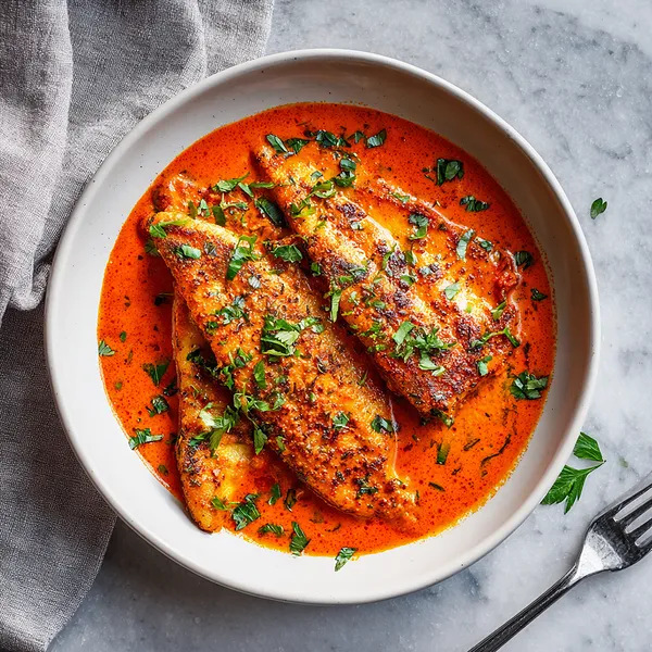 Tilapia Roasted Pepper Sauce