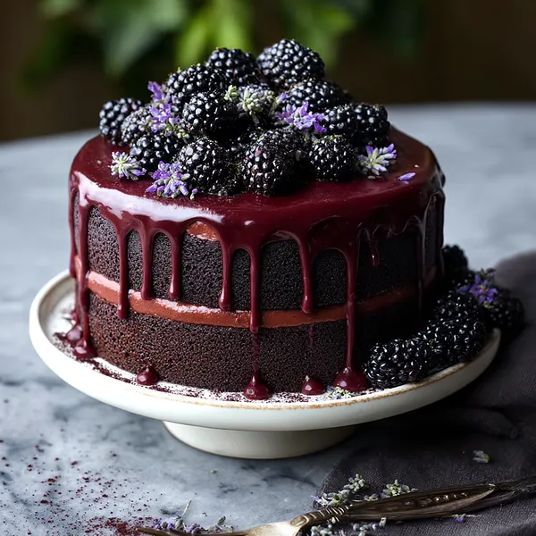 Blackberry Gothic Cake