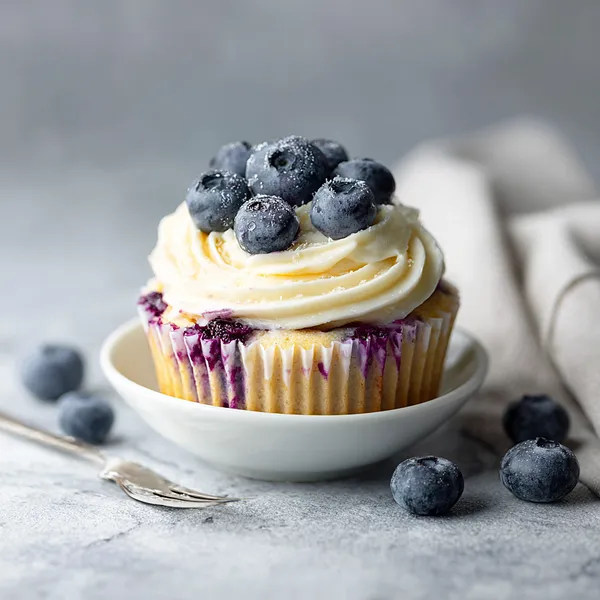 Blueberry White Chocolate Cupcakes