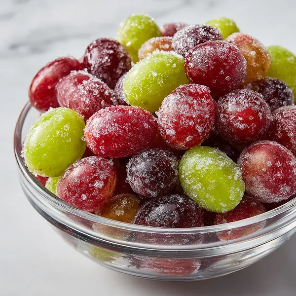 Frozen Candied Grapes