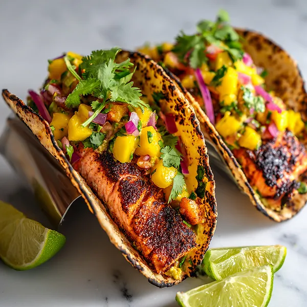 Blackened Salmon Tacos - Special