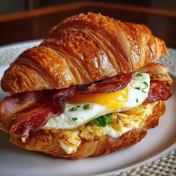 Breakfast Croissant Sandwich