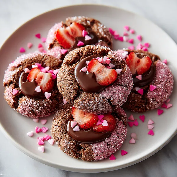 Strawberry Chocolate Cookies