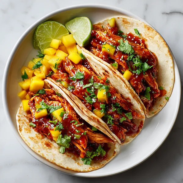 Sticky Chicken Tacos