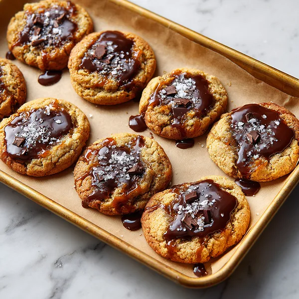Salted Caramel Swirl Cookies