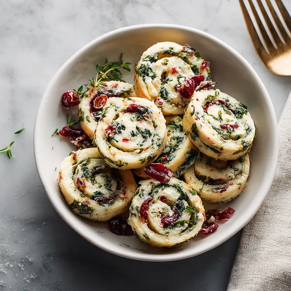 Cranberry Feta Pinwheels