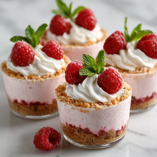 Raspberry Cheesecake Cups