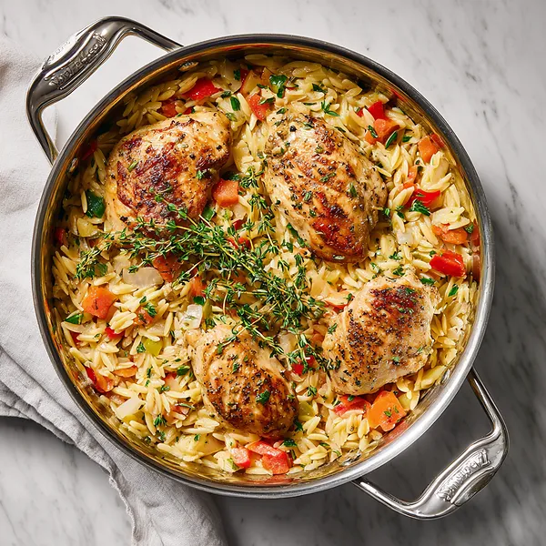 Creamy Chicken Orzo