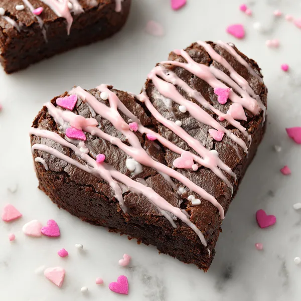 Heart Shaped Brownies