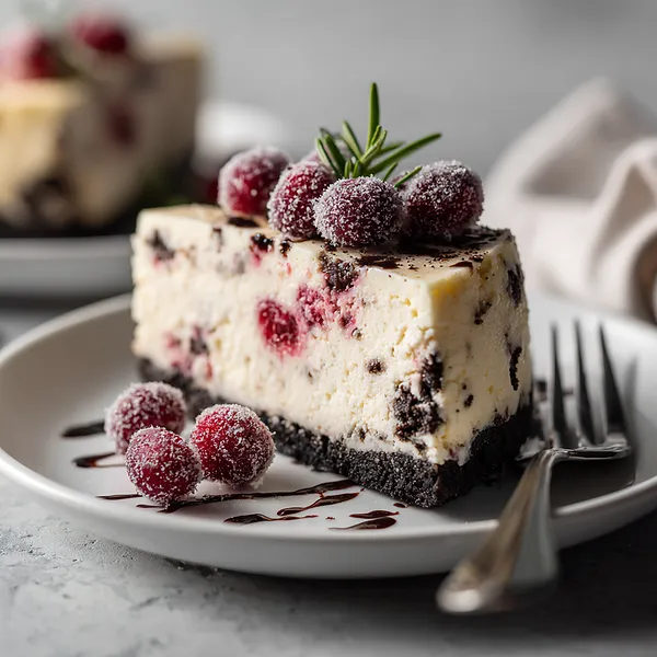 Cranberry Oreo Cheesecake