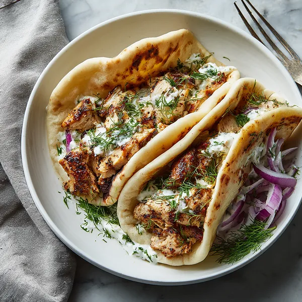 Greek Chicken Gyros