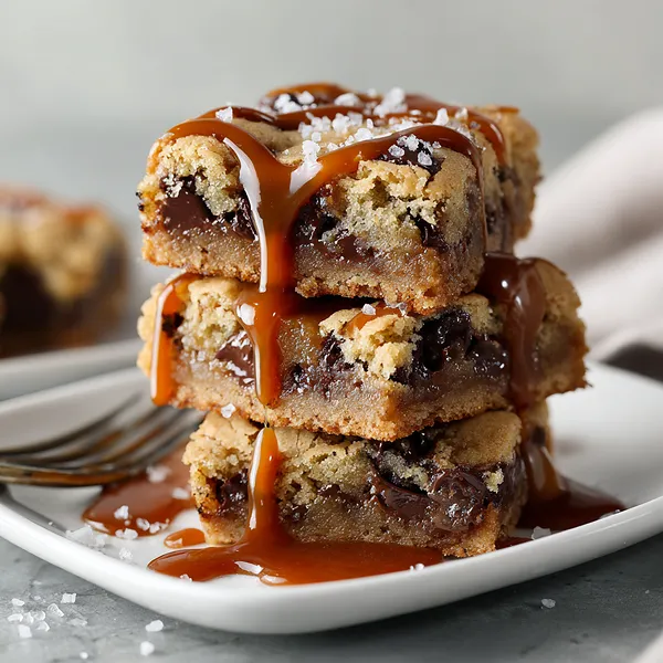 Salted Caramel Cookie Bars