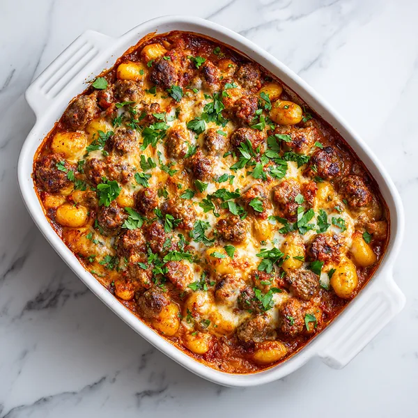 Sausage Gnocchi Bake