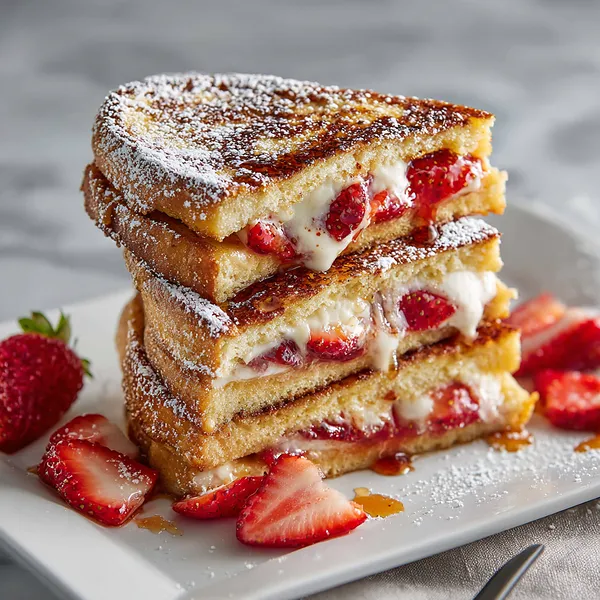 Strawberry Stuffed French Toast