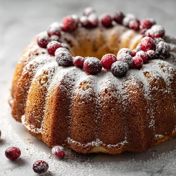 Cranberry Orange Christmas Cake