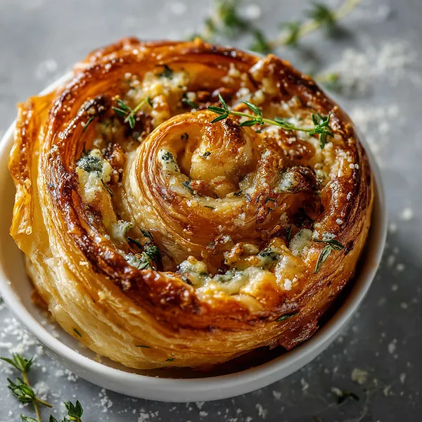 Blue Cheese Puff Twirls
