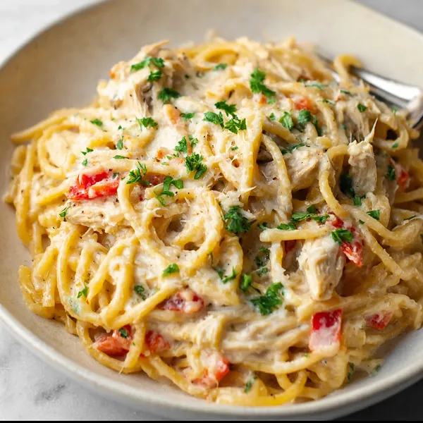 Creamy Chicken Spaghetti
