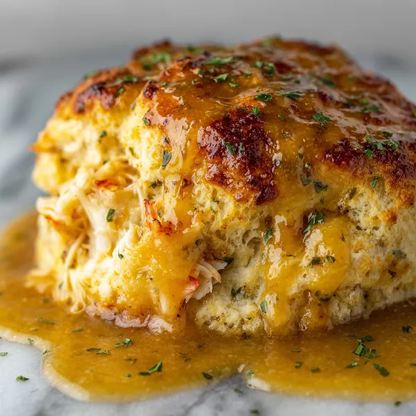 Crab Stuffed Cheddar Biscuits