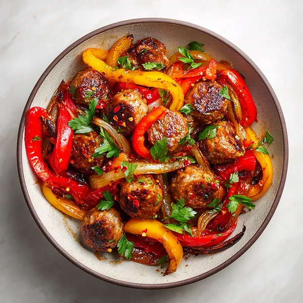 Sausage Peppers Skillet