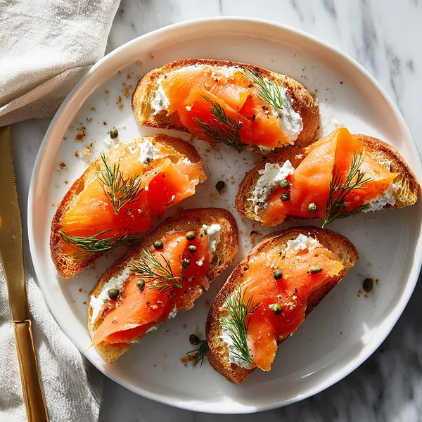 Smoked Salmon Crostini