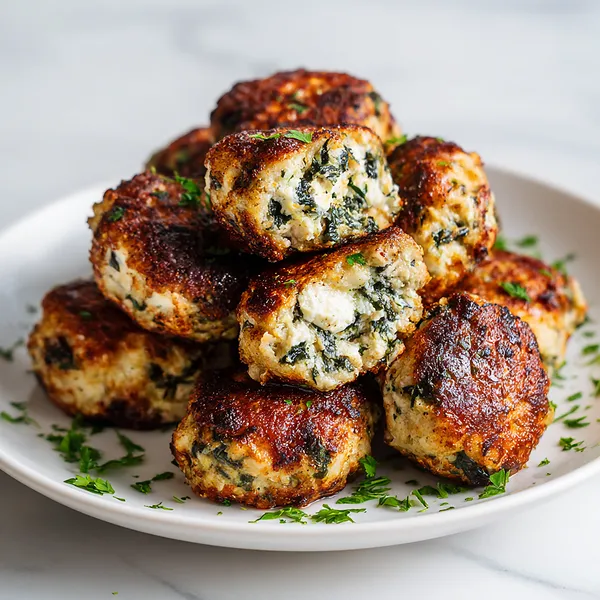 Spinach Feta Meatballs