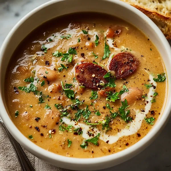 Creamy Bean Sausage Soup