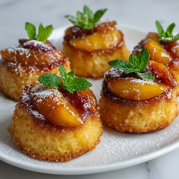 Peach Upside Down Cakes