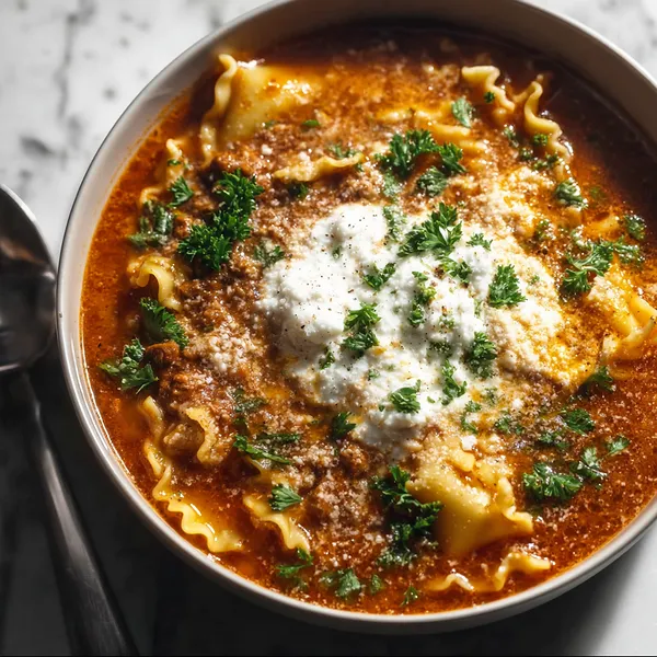 One Pot Lasagna Soup