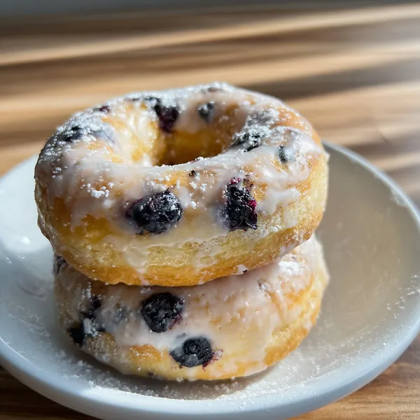 Blueberry Glazed Donuts