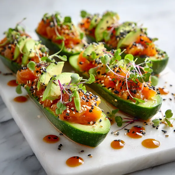 Spicy Salmon Boats