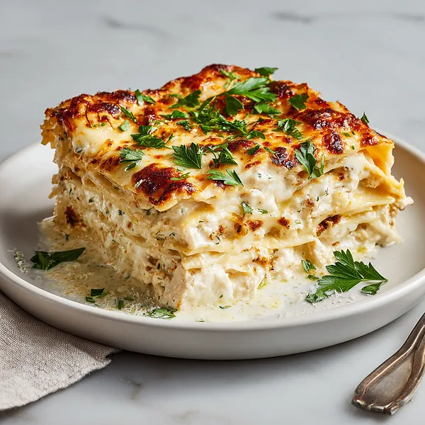 White Sauce Chicken Lasagna