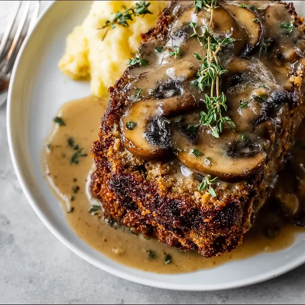 Mushroom Gravy Meatloaf Recipe