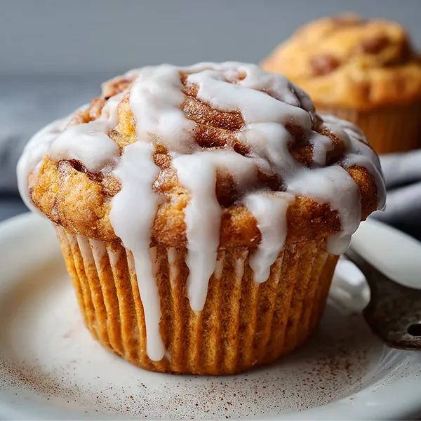 Pumpkin Cinnamon Roll Muffins