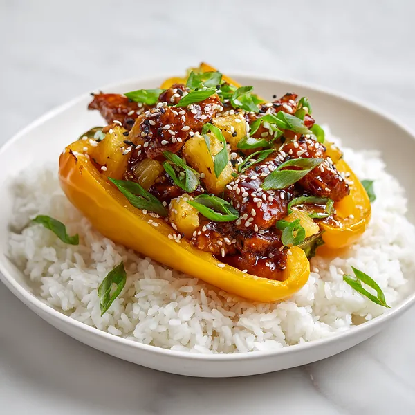 Teriyaki Pineapple Chicken Boats