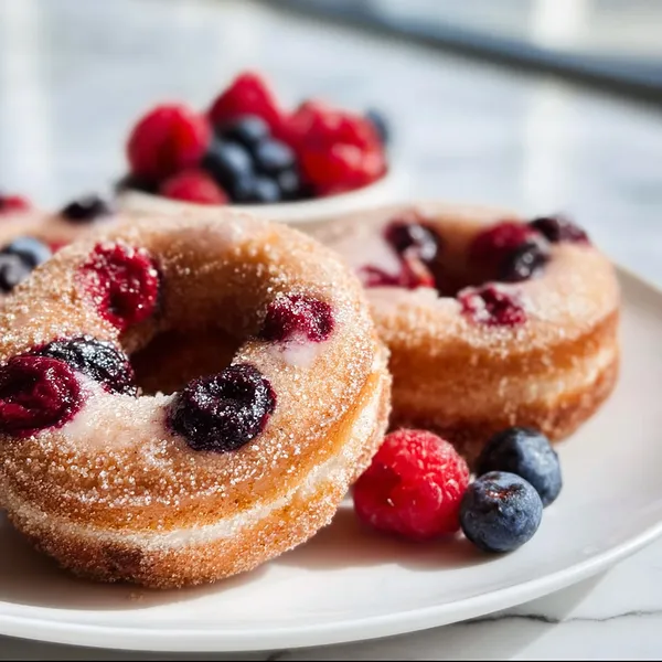 Berry Glazed Donuts