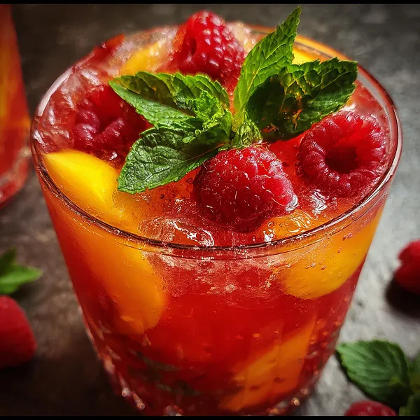 Raspberry Peach Fizz