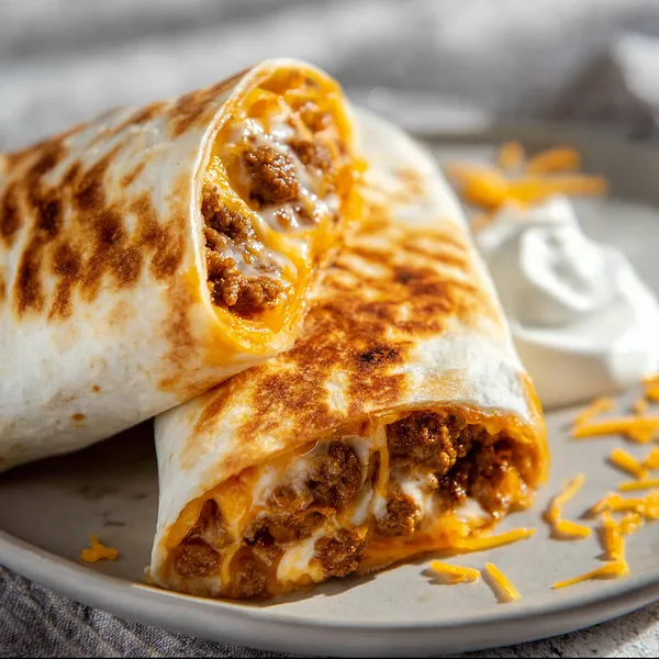 Beefy Melt Burrito
