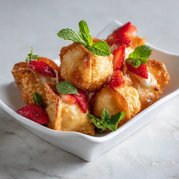 Strawberry Cheesecake Wontons