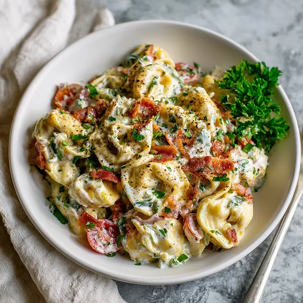 Bacon Ranch Tortellini Salad